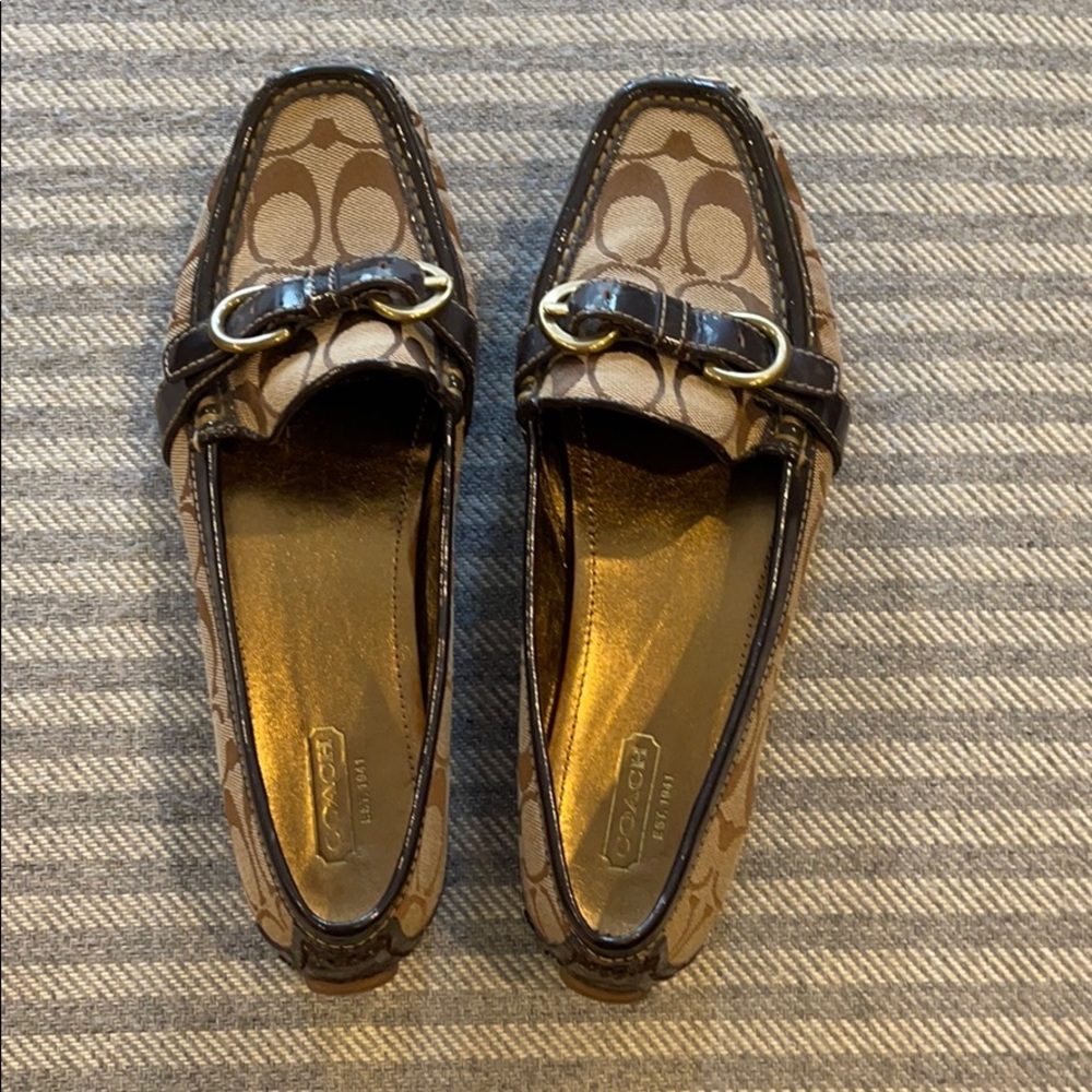 Coach Jacquard Signature C Loafers